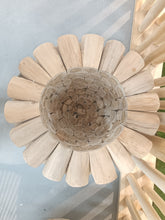 Load image into Gallery viewer, MURCANO Natural Teak Wood, Decorative Pots Modern Design Pots Drainage Holes Planters Flower Pots for Terrace Outdoor Garden Indoor