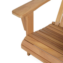 Load image into Gallery viewer, A-ECO LIVING Teak Adirondack Chair, Solid Grade-A Teakwood Chair, Patio Seating Wooden Chair, Weather Resistant Outside Furniture for Garden, Firepit, Porch, Poolside
