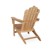Load image into Gallery viewer, A-ECO LIVING Teak Adirondack Chair, Outdoor Adirondack Chair, Patio Seating Wooden Chair, Water & Weather Resistant Outside Furniture for Patio, Deck, Lawn, Garden, Backyard or Terrace