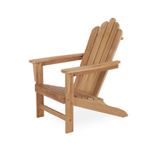 Load image into Gallery viewer, A-ECO LIVING Teak Adirondack Chair, Outdoor Adirondack Chair, Patio Seating Wooden Chair, Water & Weather Resistant Outside Furniture for Patio, Deck, Lawn, Garden, Backyard or Terrace