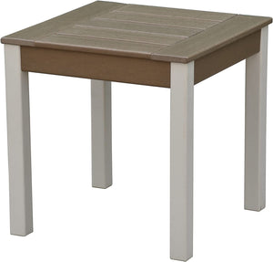 A-ECO LIVING 18" Adirondack Side Table,Multipurpose Side Table,Pool Composite Patio Table,HDPE Square End Tables,Easy Maintenance & Weather Resistant