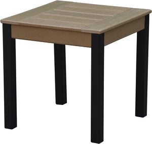 A-ECO LIVING 18" Adirondack Side Table,Multipurpose Side Table,Pool Composite Patio Table,HDPE Square End Tables,Easy Maintenance & Weather Resistant