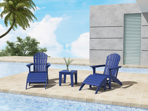 A-ECO LIVING Adirondack Chair, HDPE All-Weather Patio Seating Outdoor Chair, Lifetime Outside Furniture
