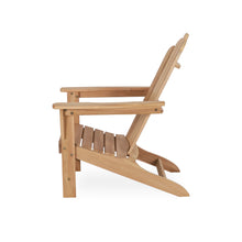 Load image into Gallery viewer, A-ECO LIVING Teak Adirondack Chair, Outdoor Adirondack Chair, Patio Seating Wooden Chair, Water &amp; Weather Resistant Outside Furniture for Patio, Deck, Lawn, Garden, Backyard or Terrace
