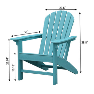 A-ECO LIVING Adirondack Chair, HDPE All-Weather Patio Seating Outdoor Chair, Lifetime Outside Furniture  (4 Colors Available)