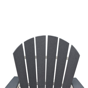 OTSUN Adirondack Bar Stools Chair, White and Grey Patio High Back Bar Chair, Tall Adirondack Chair for Outdoor, Yard