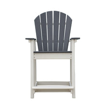 Load image into Gallery viewer, OTSUN Adirondack Bar Stools Chair, White and Grey Patio High Back Bar Chair, Tall Adirondack Chair for Outdoor, Yard
