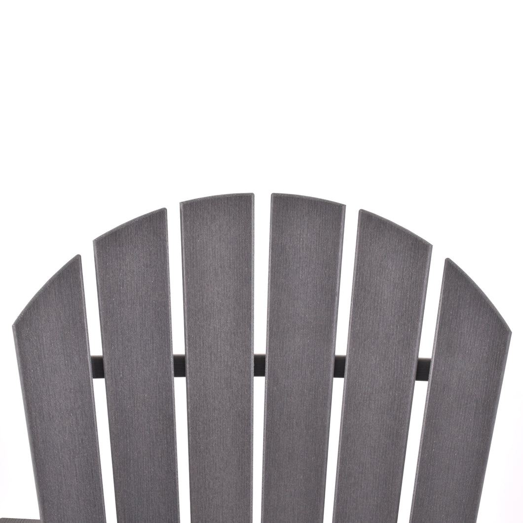 Tall Adirondack chair with ergonomic high back and widened armrests for maximum comfort