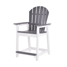 Load image into Gallery viewer, Outdoor tall Adirondack chair and patio bar stool set, made of weather-resistant polywood
