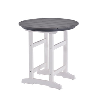 Tall Adirondack bar table with durable HDPE construction, perfect for patio and deck setups