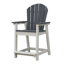 Load image into Gallery viewer, OTSUN Adirondack Bar Stools Chair, White and Grey Patio High Back Bar Chair, Tall Adirondack Chair for Outdoor, Yard
